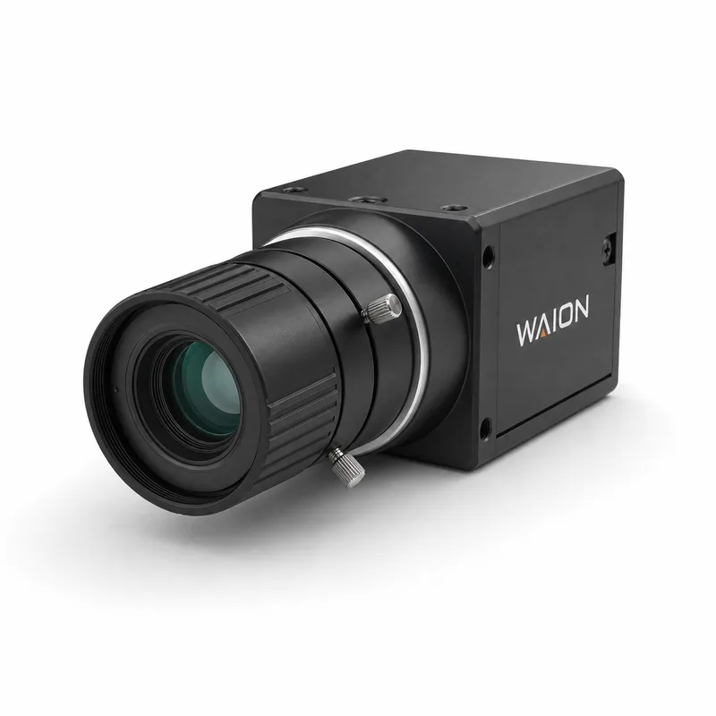 WAION machine vision camera with a C-mount lens